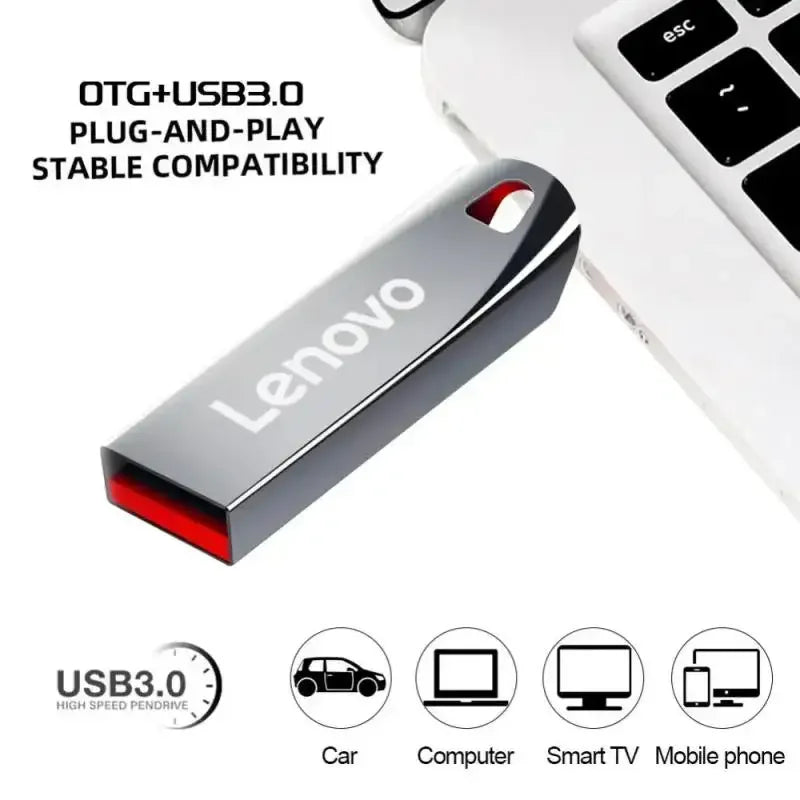 PenDriv original Lenovo Metal USB Flash Drive 2TB USB U Disk Flash Drives High Speed