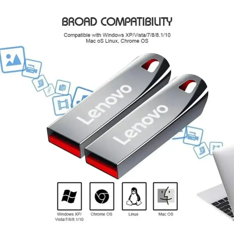 PenDriv original Lenovo Metal USB Flash Drive 2TB USB U Disk Flash Drives High Speed